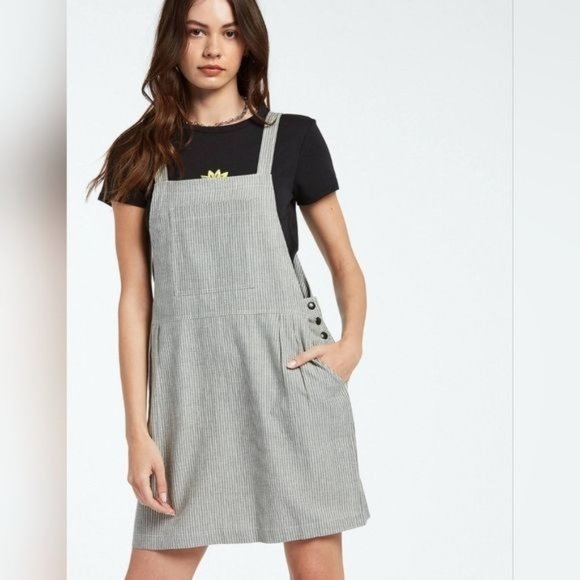 Volcom Dresses & Skirts - Volcom striped Overall Dress